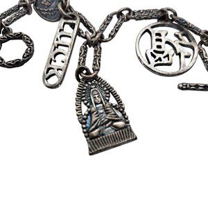 Unique sterling silver charm bracelet